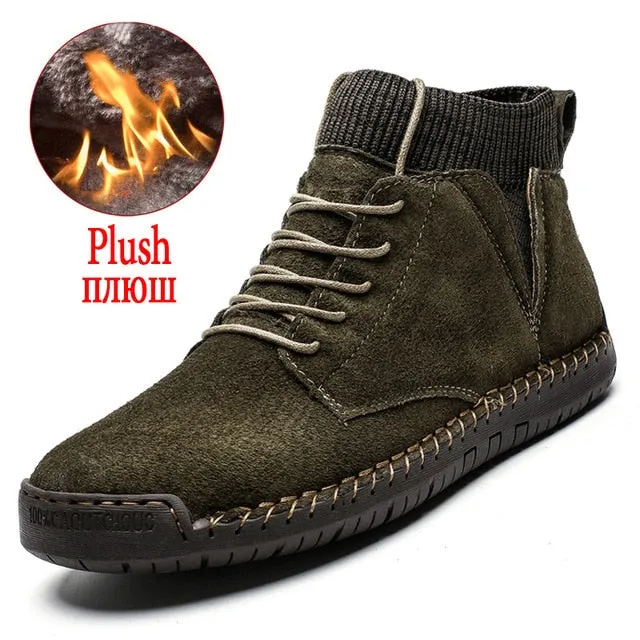 Thick Plush Warm Suede Ankle Boots