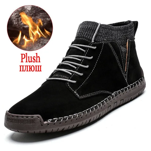 Thick Plush Warm Suede Ankle Boots