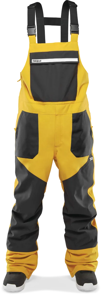 ThirtyTwo Basement Bib Pants Mens Black / Gold