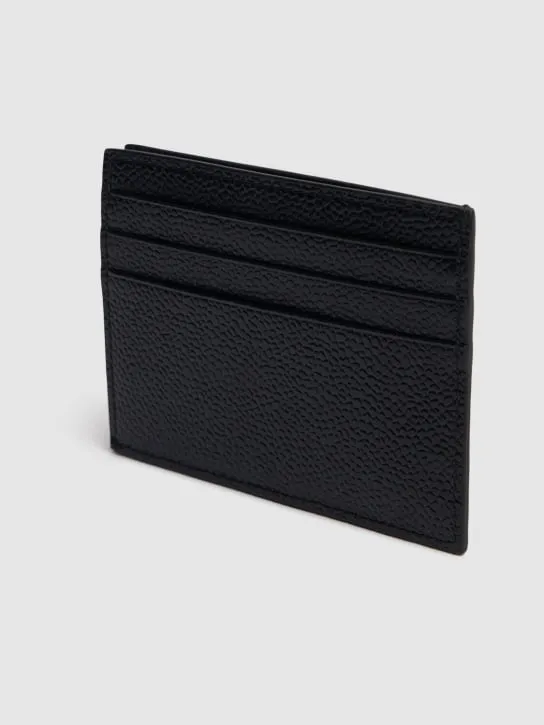 Thom Browne   Pebble leather credit card holder 