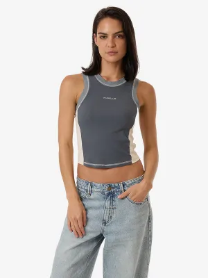 THRILLS Grip Curve Tank - DARK SLATE