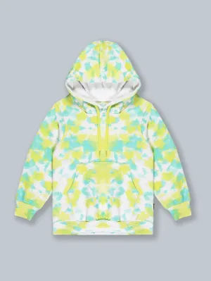 Tie & Dye Full Sleeve Hooded Sweatshirt