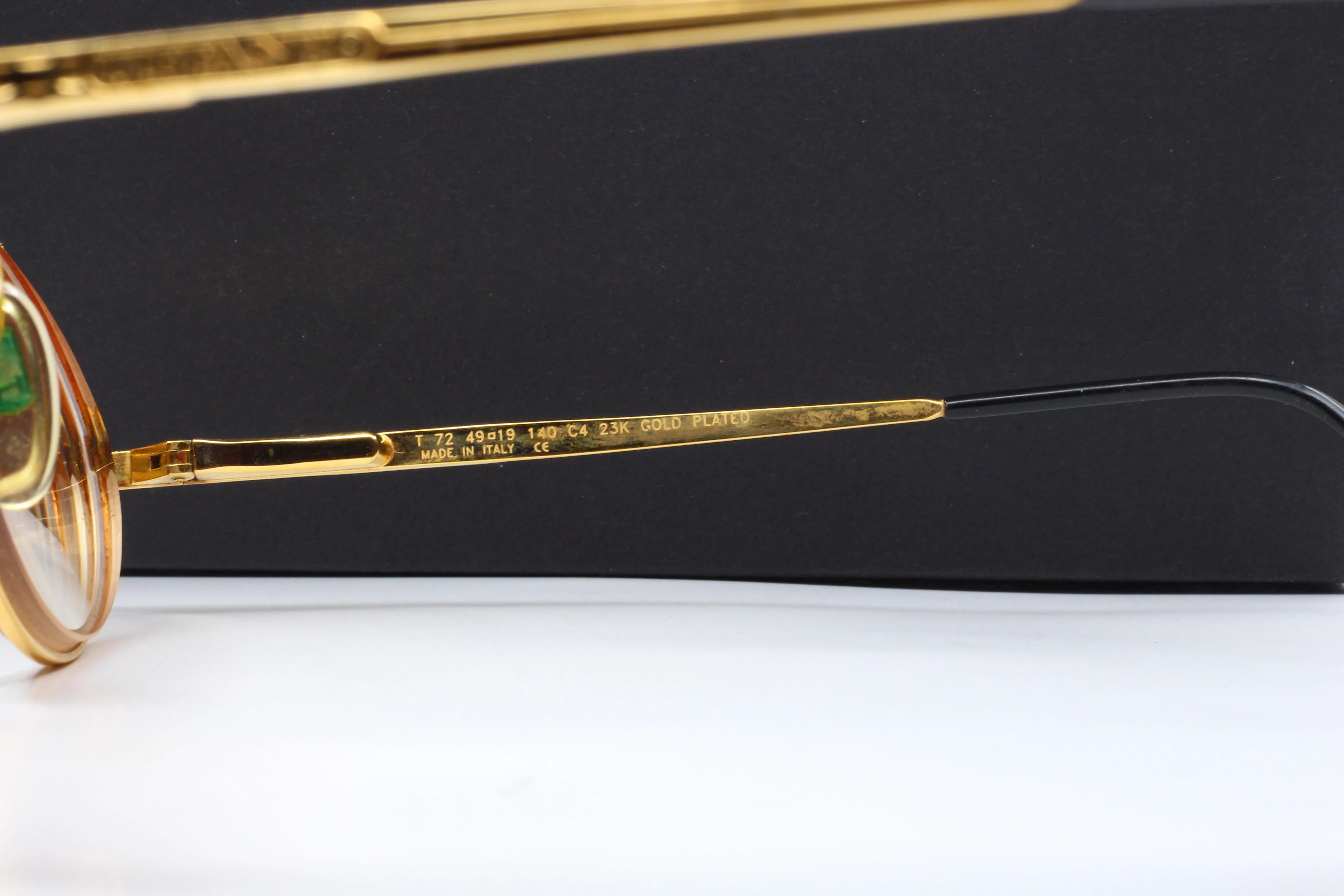 Tiffany Lunettes T72 COL. 4 23K GOLD PLATED Italy Vintage 1987 Eyeglasses