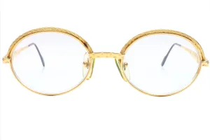 Tiffany Lunettes T72 COL. 4 23K GOLD PLATED Italy Vintage 1987 Eyeglasses