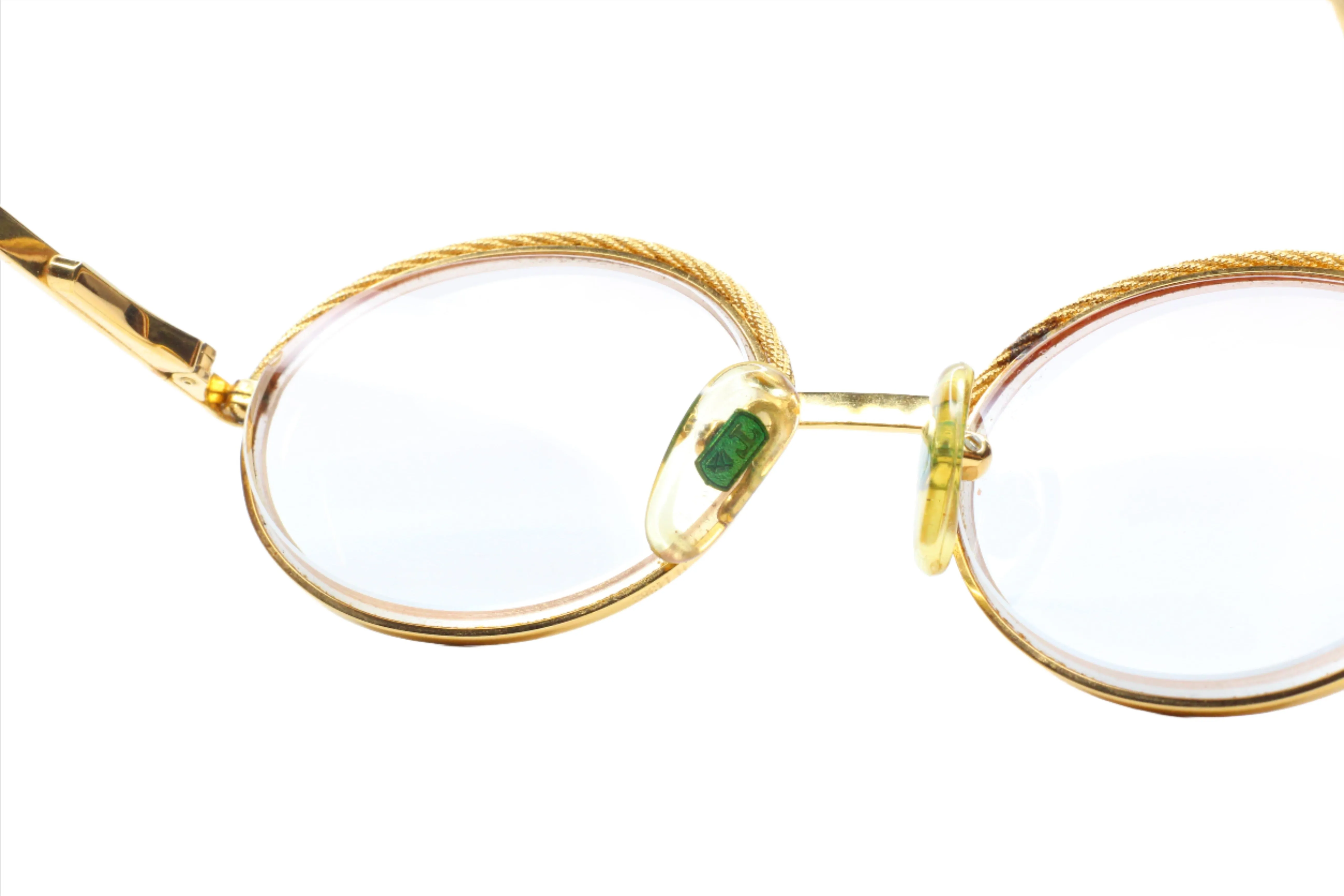 Tiffany Lunettes T72 COL. 4 23K GOLD PLATED Italy Vintage 1987 Eyeglasses