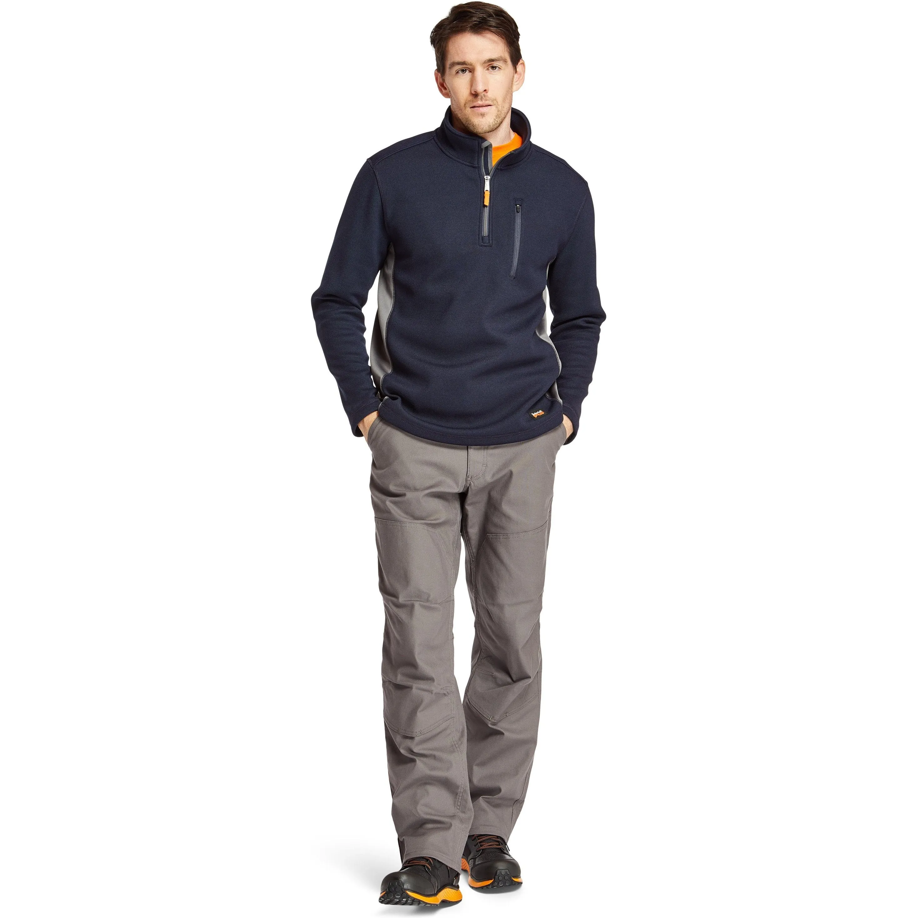 Timberland Pro Men's Studwall 1/4 Zip Textured Fleect Top TB0A1HGK406