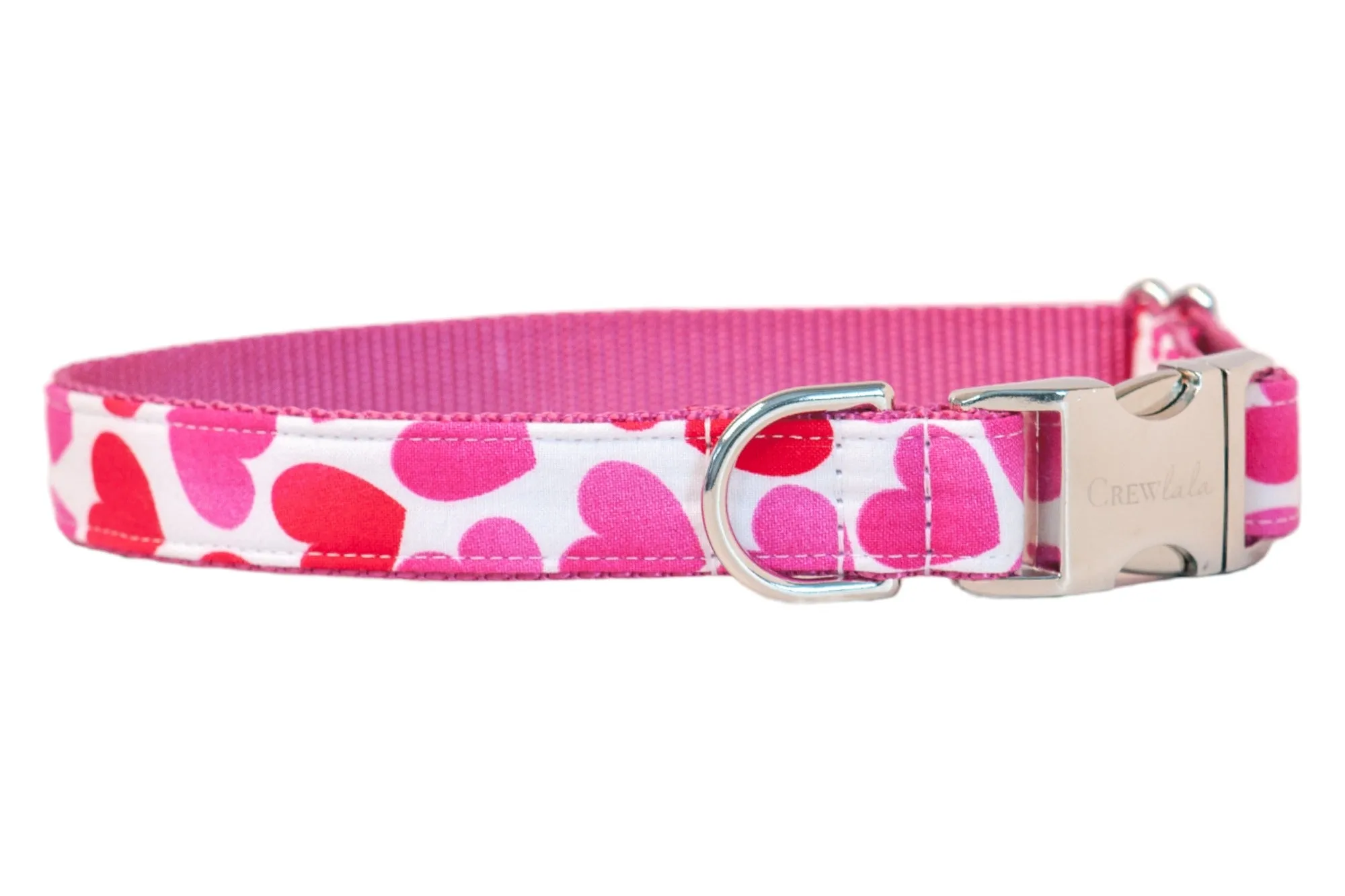 Tinder Hearts Belle Bow Dog Collar