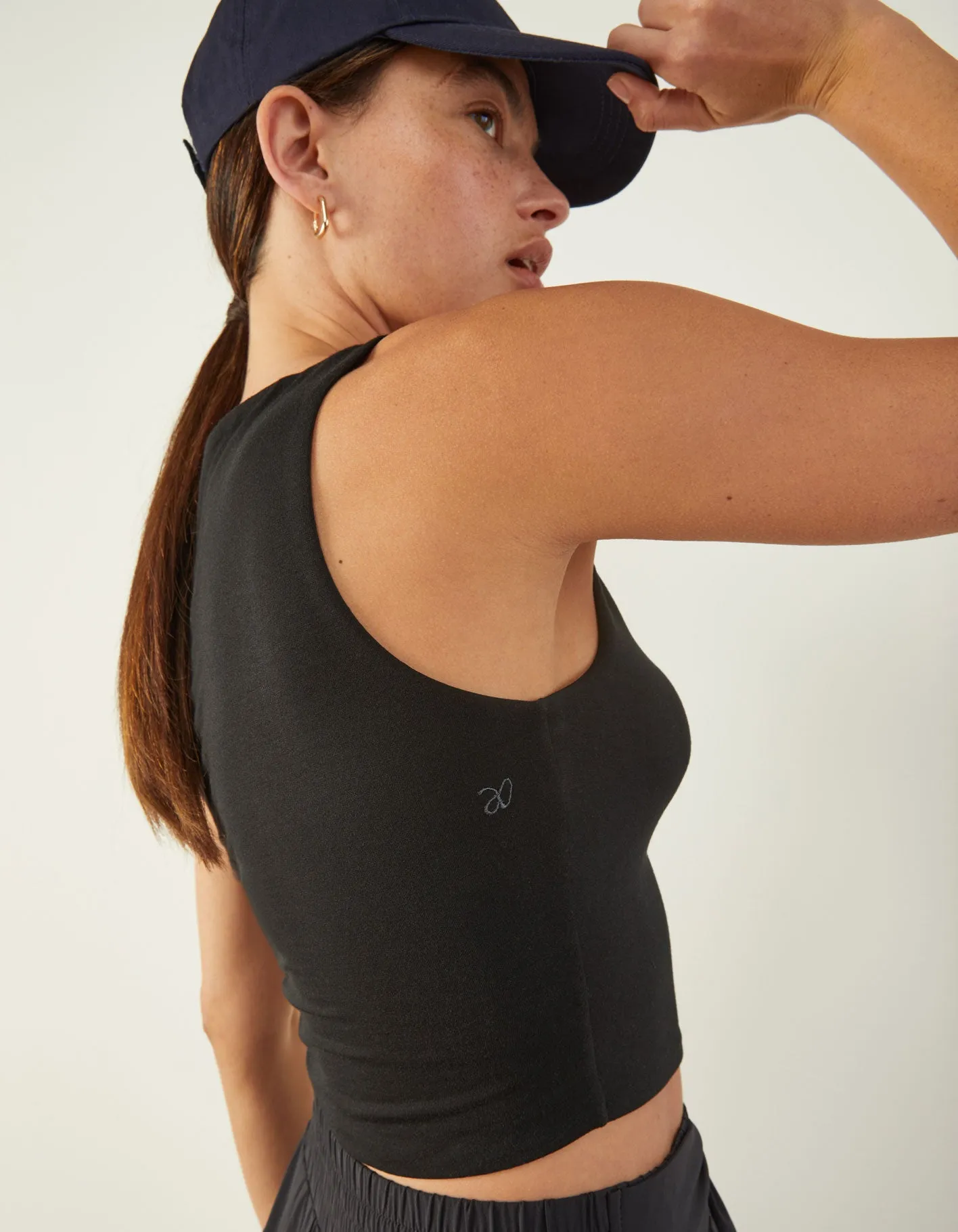 Tip-Top Crop Top - Black