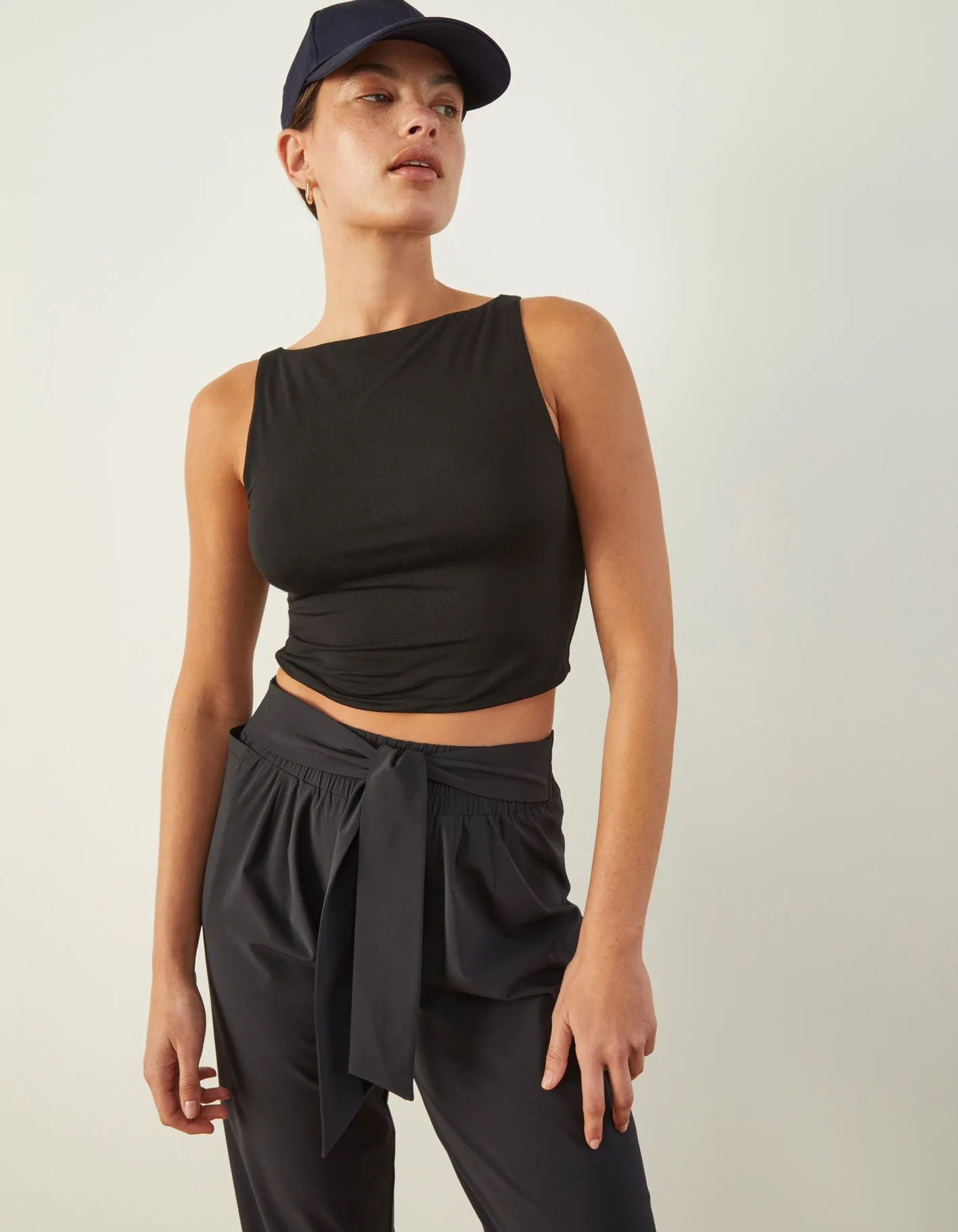Tip-Top Crop Top - Black