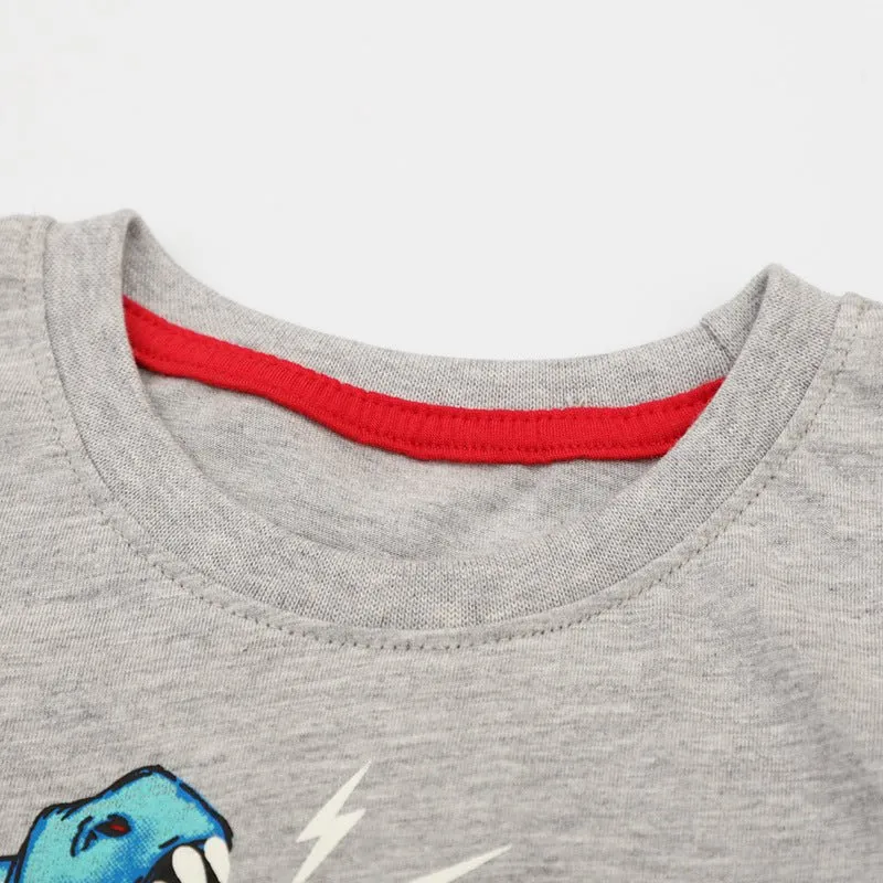 Toddler/Kid Boy's Roaring Dinosaur Glow Design T-Shirt