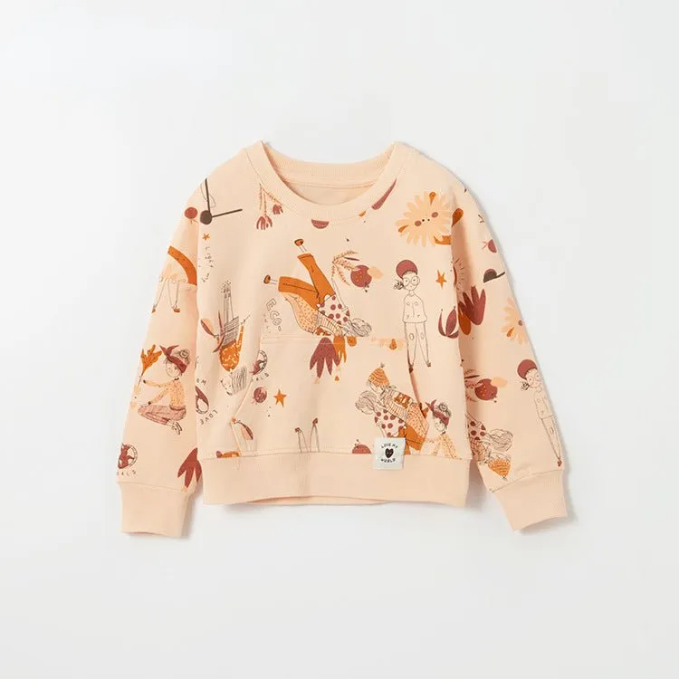 Toddler/Kid Girl Festive Autumn Prints Casual Sweatshirt