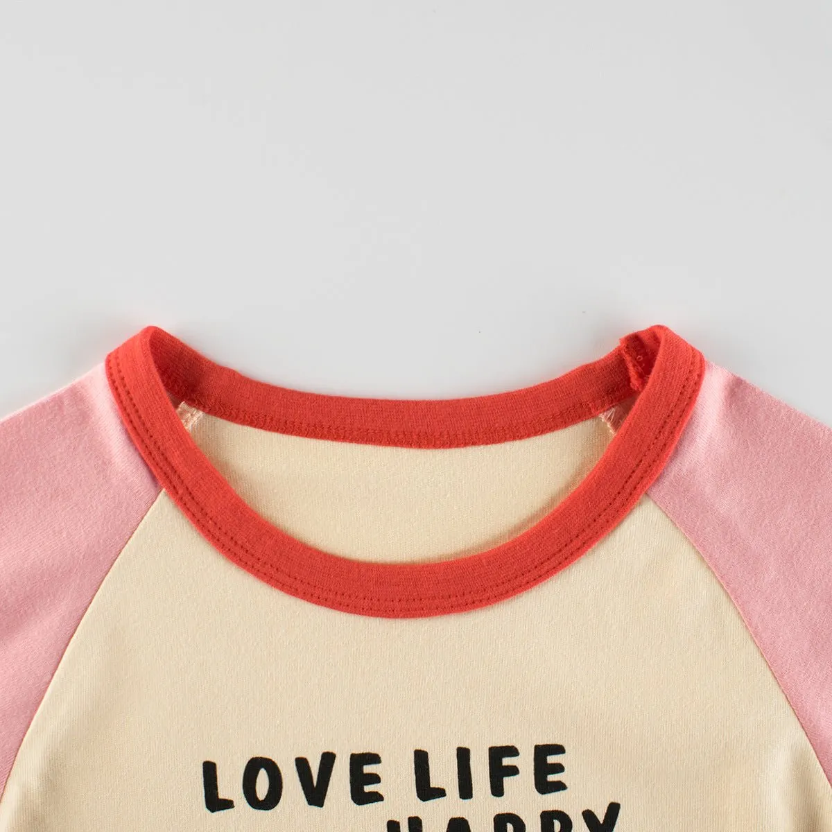 Toddler/Kid Girl Happy Life Bears Design Long Sleeve Shirt