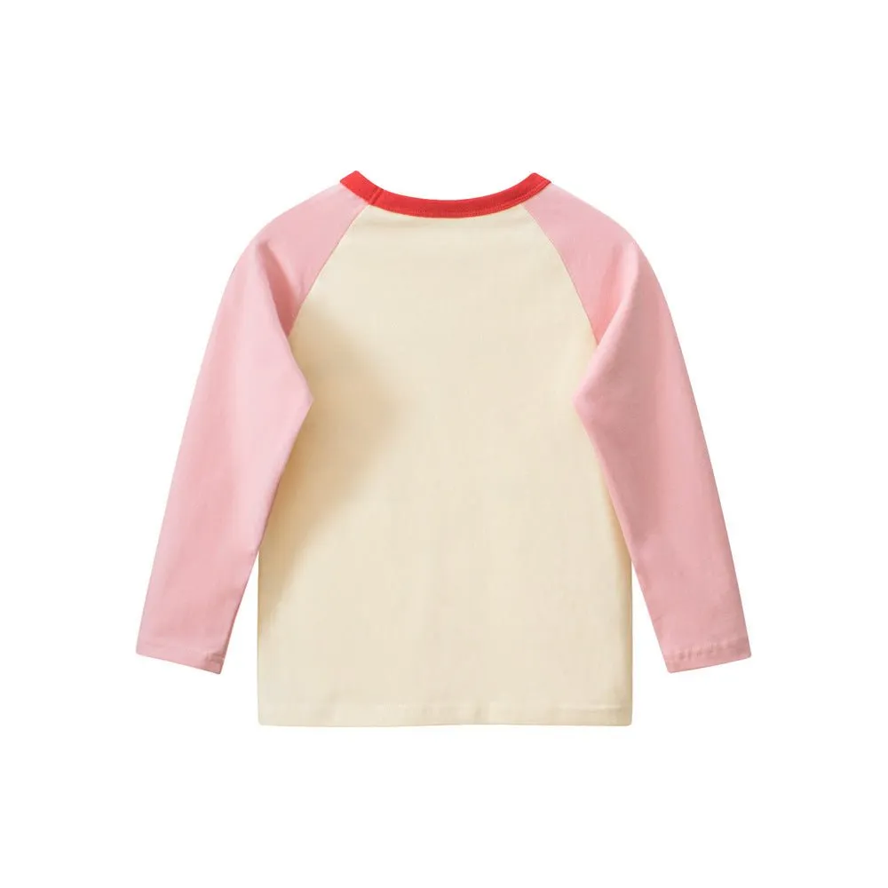 Toddler/Kid Girl Happy Life Bears Design Long Sleeve Shirt