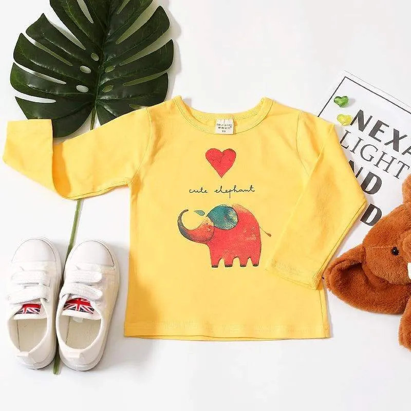 Toddler/Kid Girl's Animal Prints Long Sleeve Shirt (3 designs)
