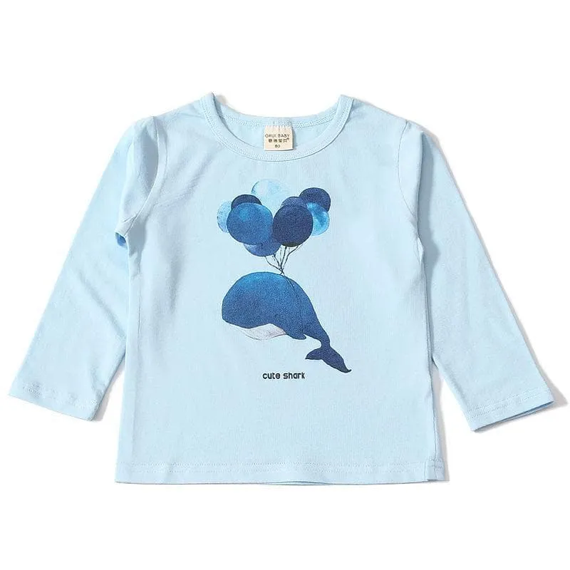 Toddler/Kid Girl's Animal Prints Long Sleeve Shirt (3 designs)