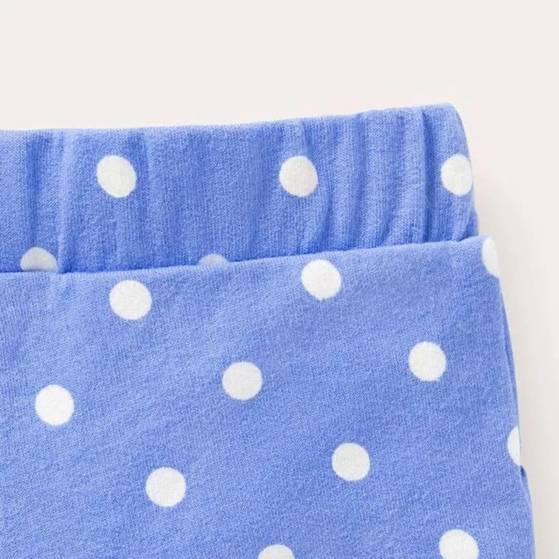 Toddler/Kid Girl's Blue Giraffe Design Shorts for Summer