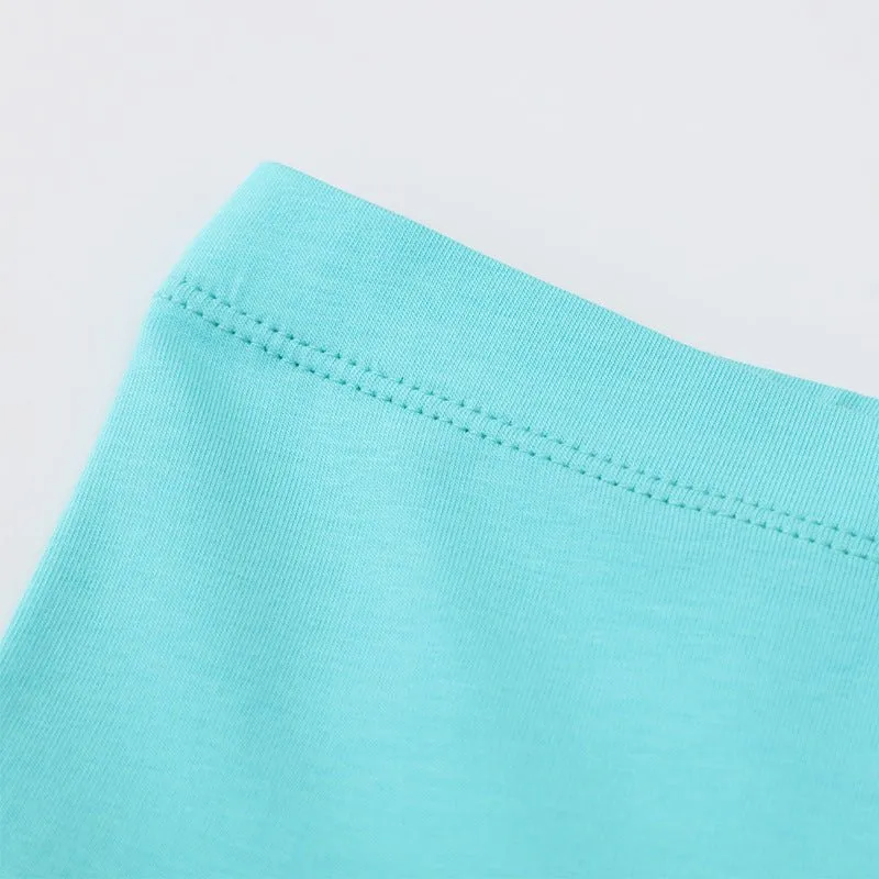 Toddler/Kid Girl's Blue Leggings with Strawberry Design