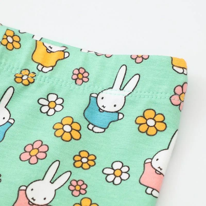 Toddler/Kid Girl's Cotton All-over Floral with Bunny Leggings