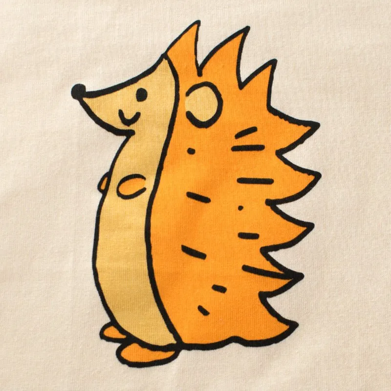 Toddler/Kid Hedgehog Print Casual Long Sleeve Shirt