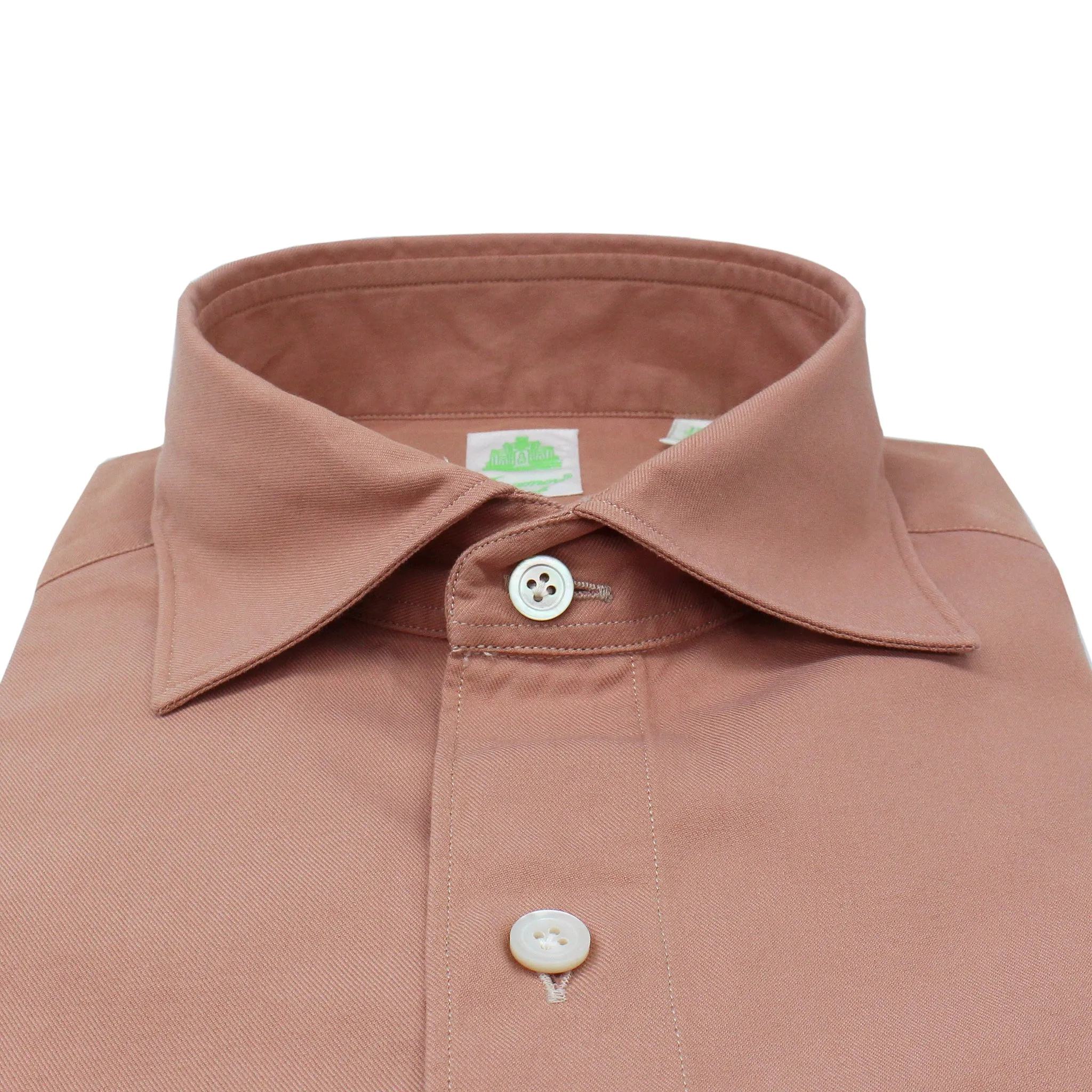 Tokyo slim fit sport shirt in linen half French collar