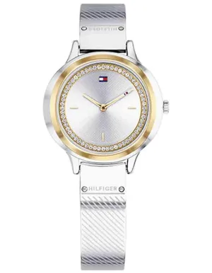 Tommy Hilfiger Womens Olivia Watch - Stainless & Gold-Tone - Crystals - Bangle