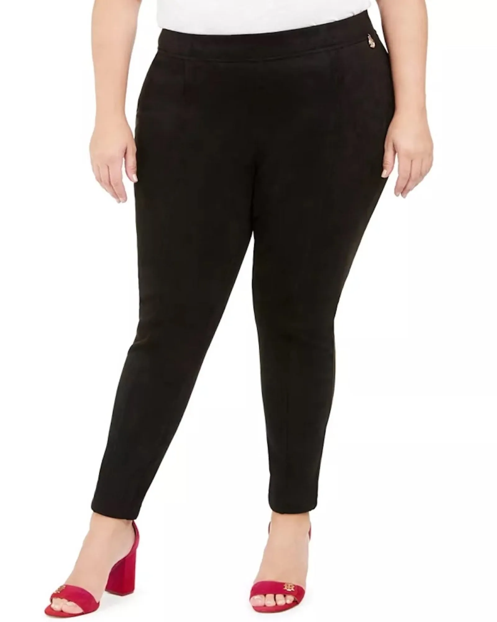 Tommy Hilfiger Women's   Slim-Fit Ankle Pants Black  3X | Black