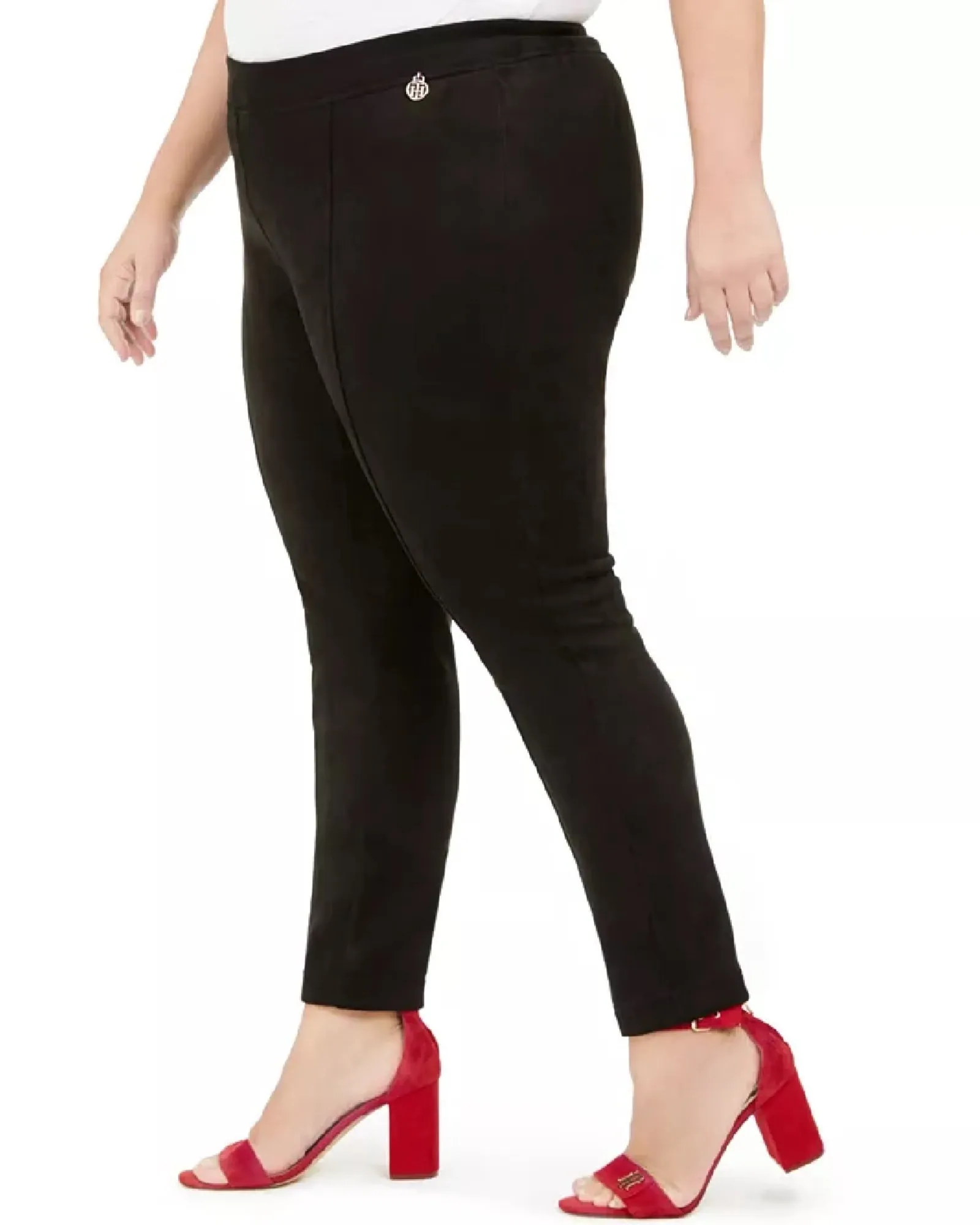 Tommy Hilfiger Women's   Slim-Fit Ankle Pants Black  3X | Black