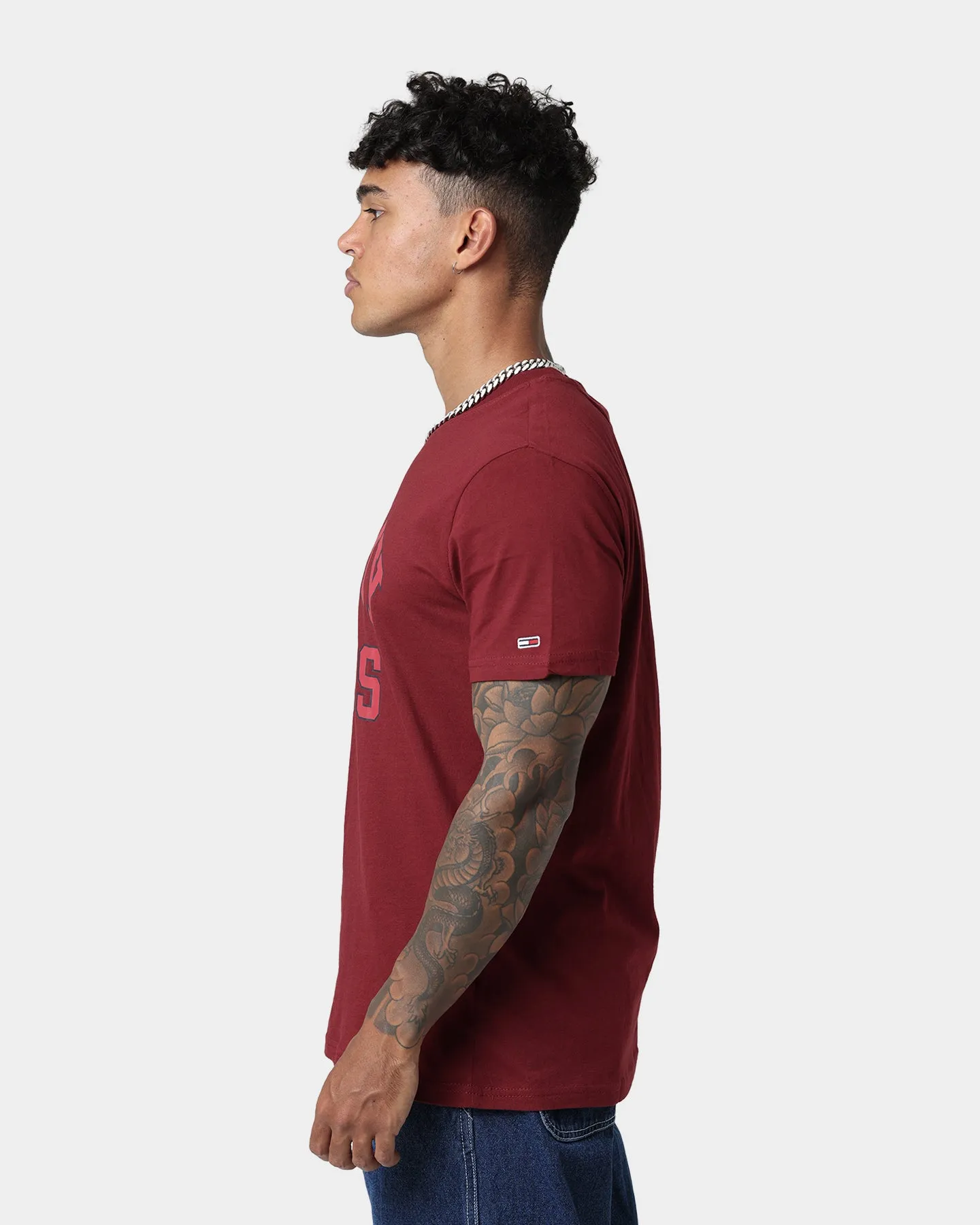 Tommy Jeans TJM Entry Collegiate T-Shirt Bing Cherry