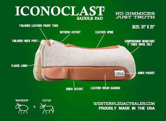 Tooled Iconoclast Saddle Pad