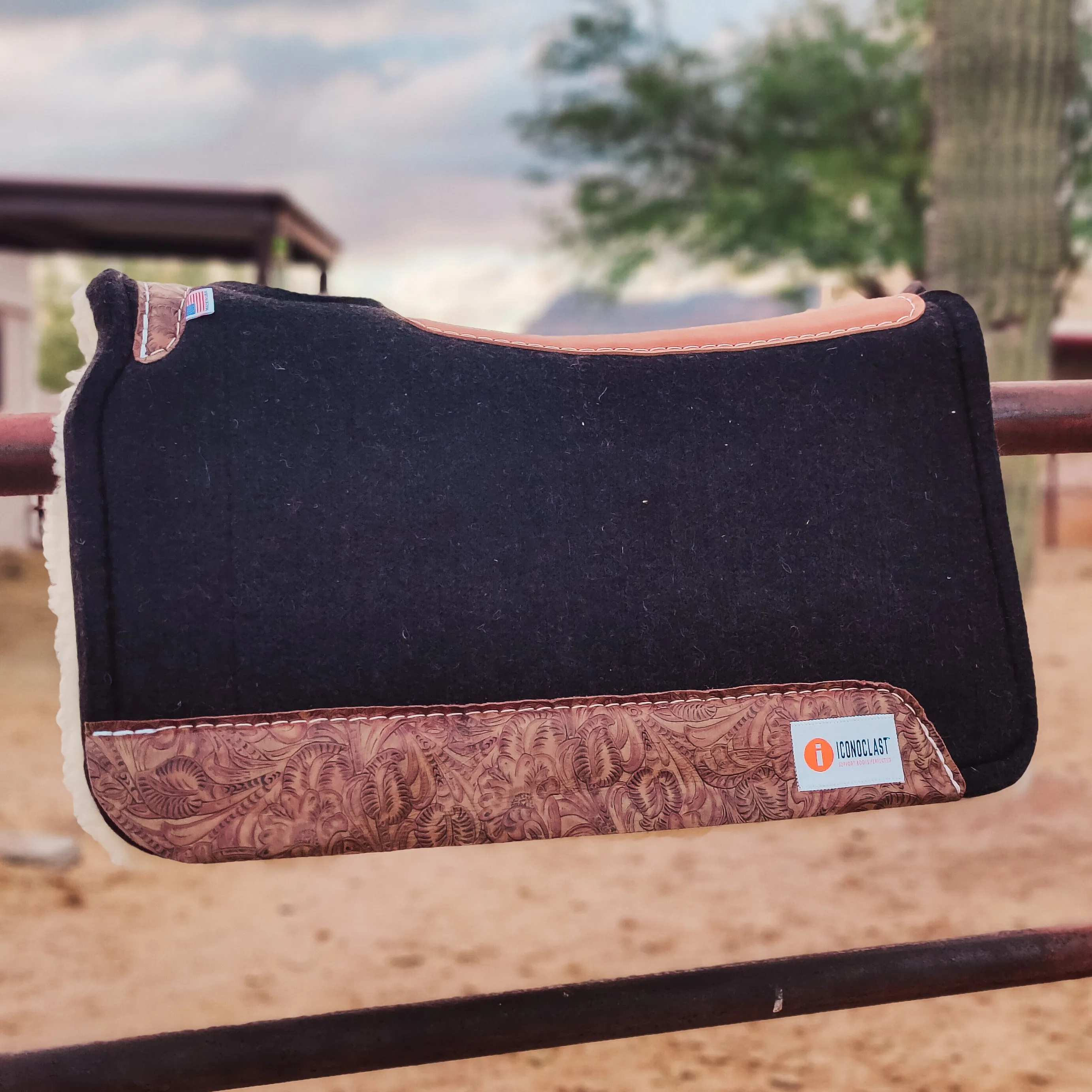 Tooled Iconoclast Saddle Pad