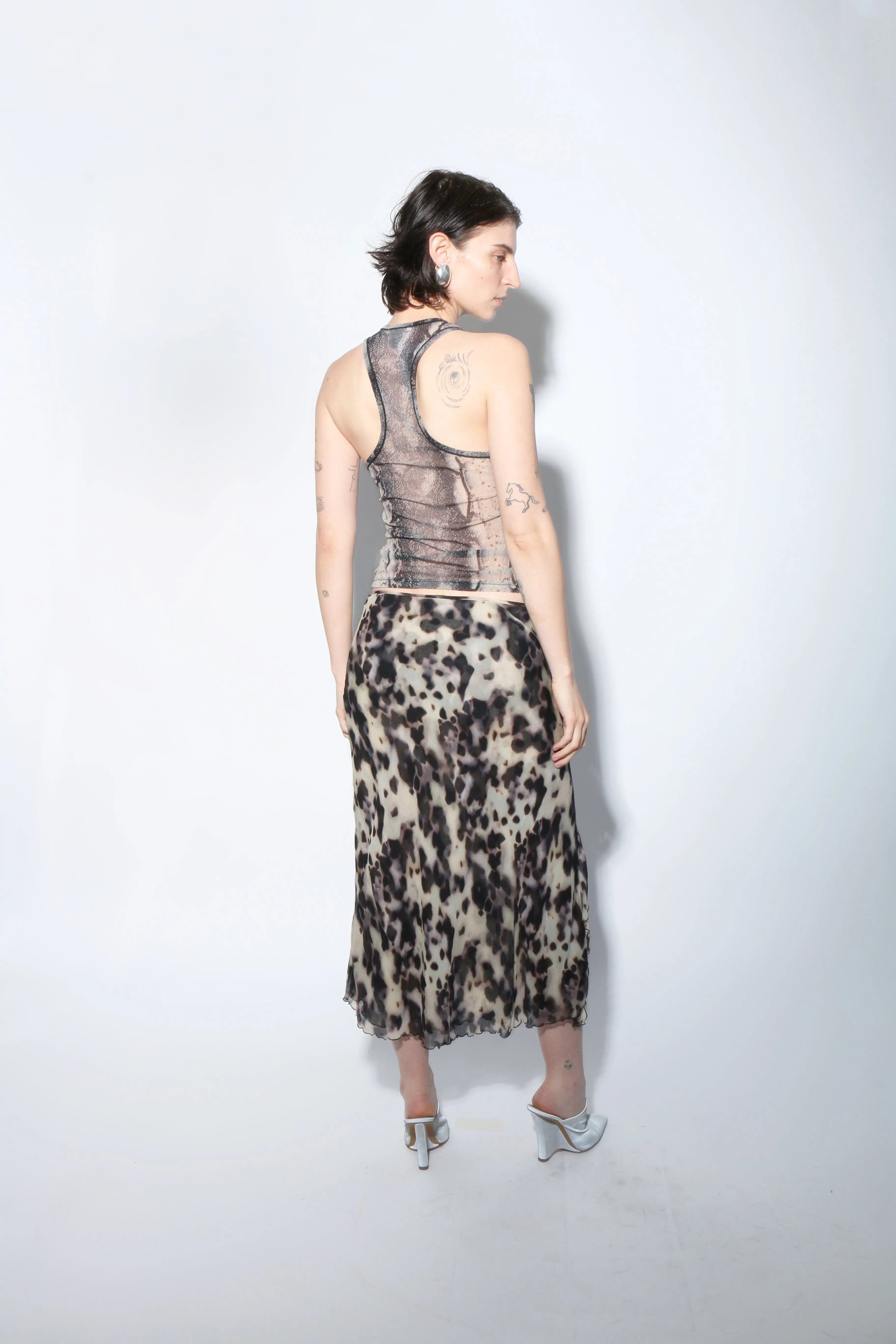 Tortoise Slit Skirt