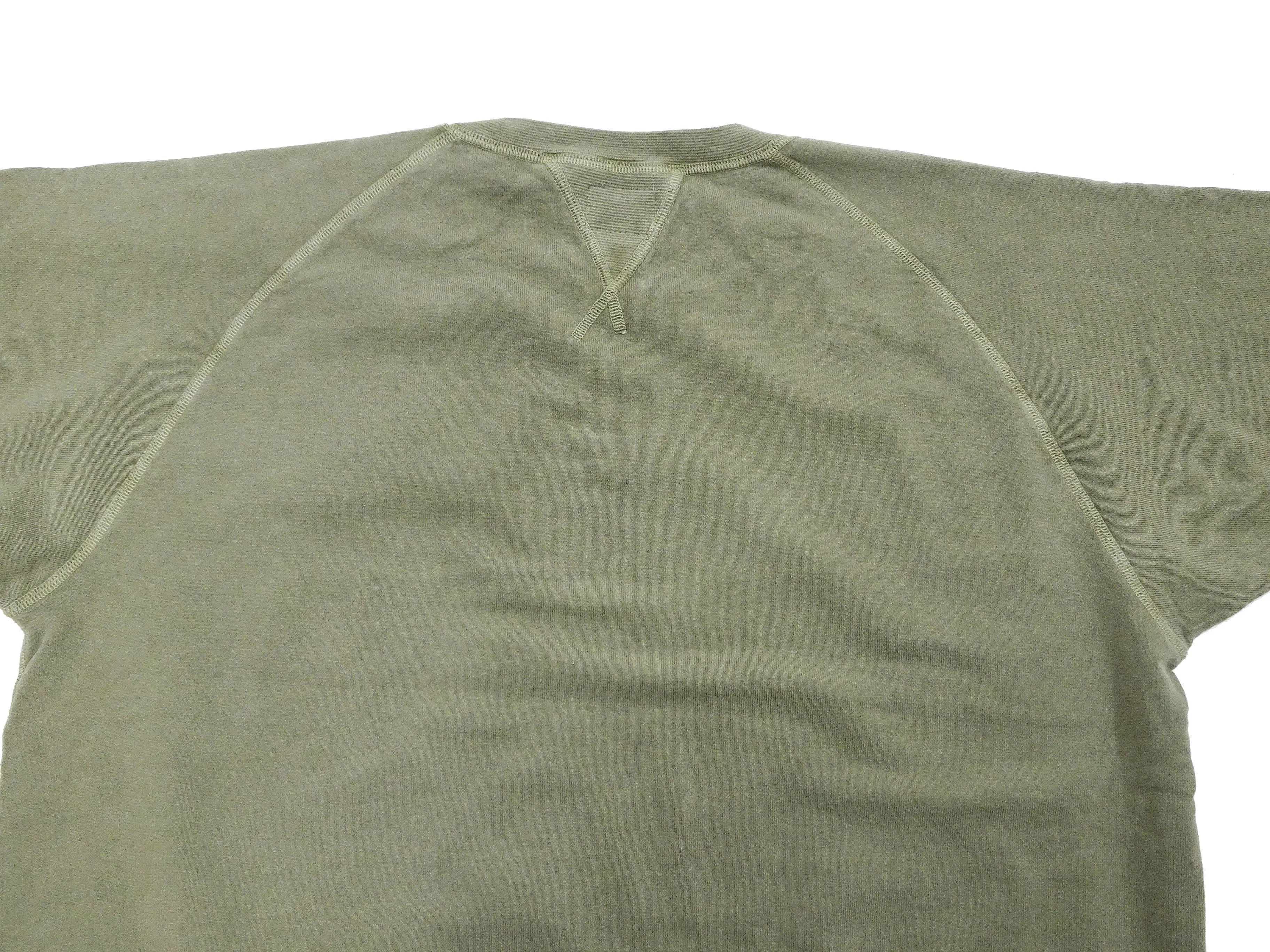 TOYS McCOY Plain Short Sleeve Sweatshirt Men's Solid Color Garment-dyed French Terry Shirt TMC2333 160 Faded-Olive