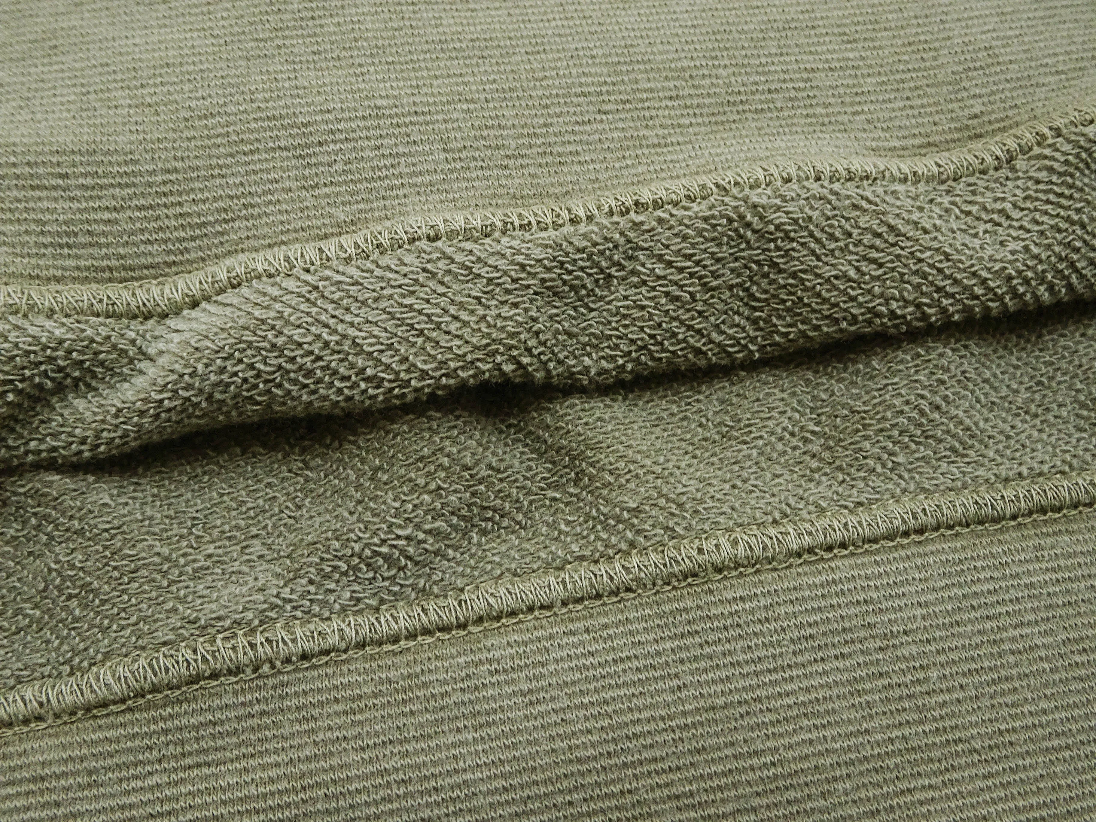 TOYS McCOY Plain Short Sleeve Sweatshirt Men's Solid Color Garment-dyed French Terry Shirt TMC2333 160 Faded-Olive