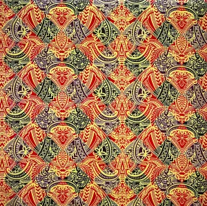 Traditional Polynesian Tattoo All Over design Fabric | Peachskin