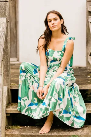 Traffic People Lily Dress - Parot Green