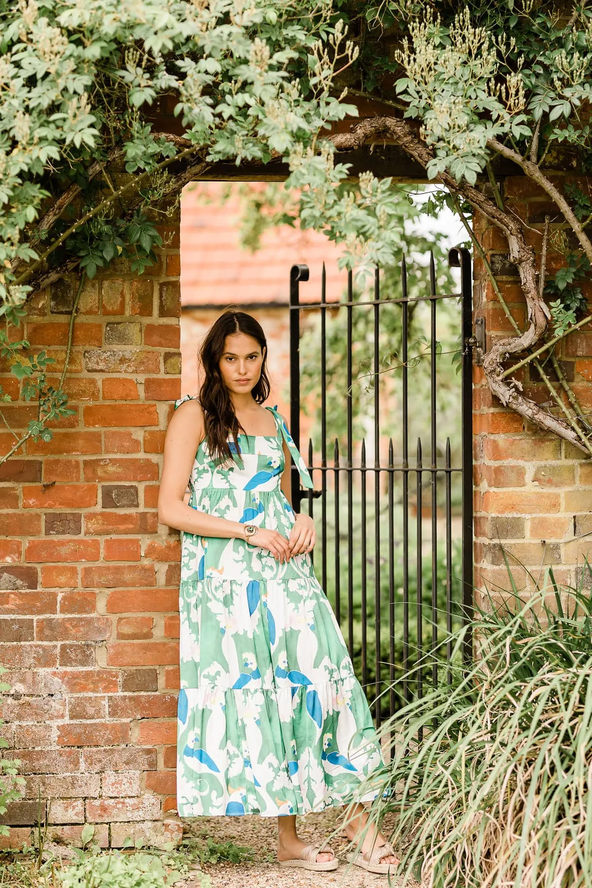 Traffic People Lily Dress - Parot Green