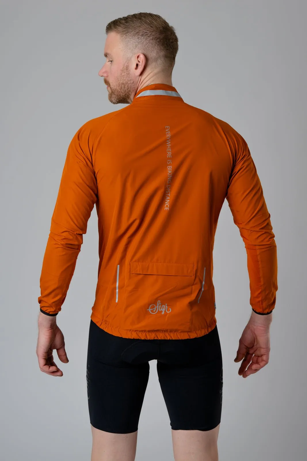 Treriksröset Orange - Cycling Pack Jacket for Men