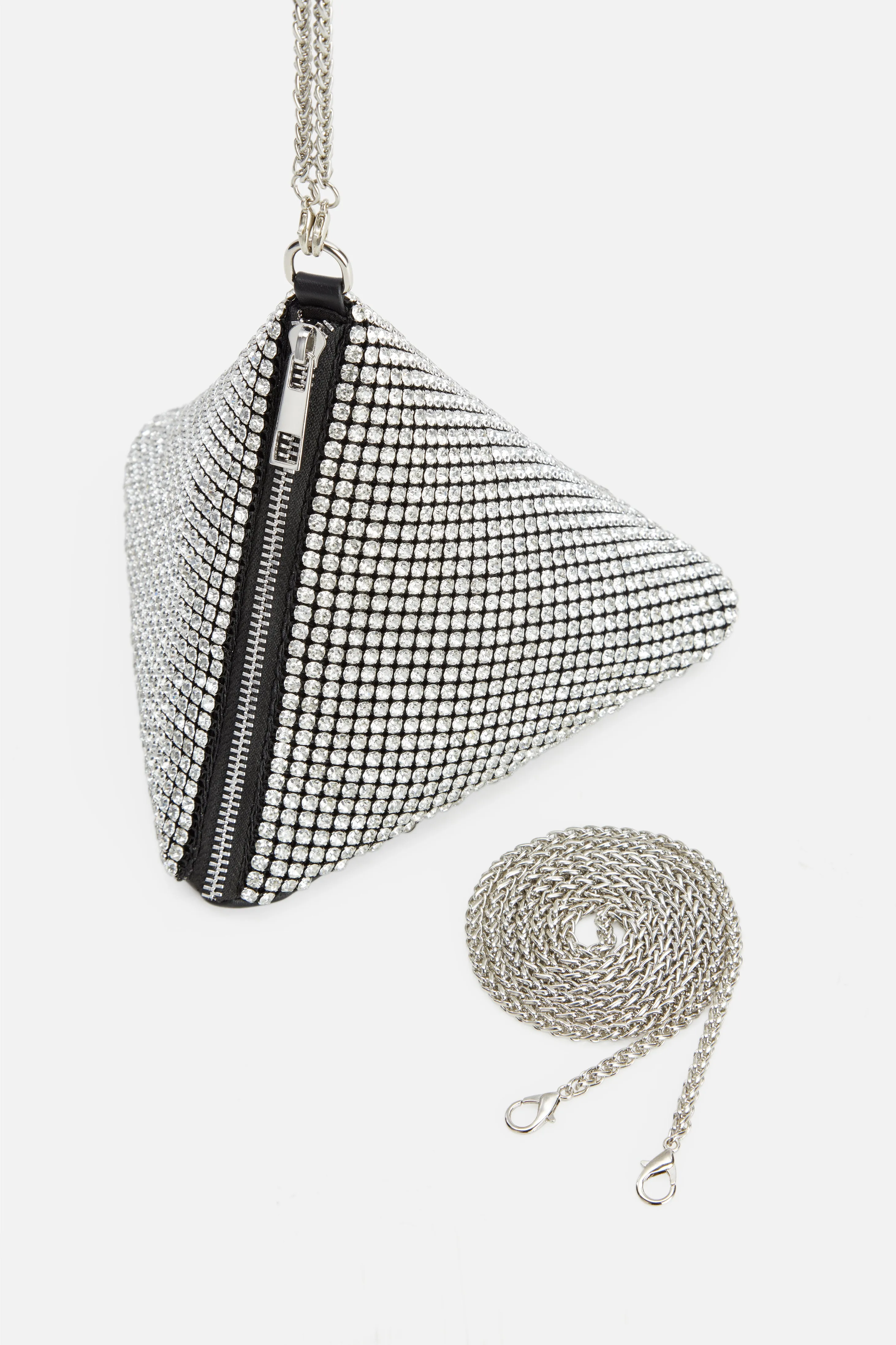 Triangle Rhinestone Evening Purse
