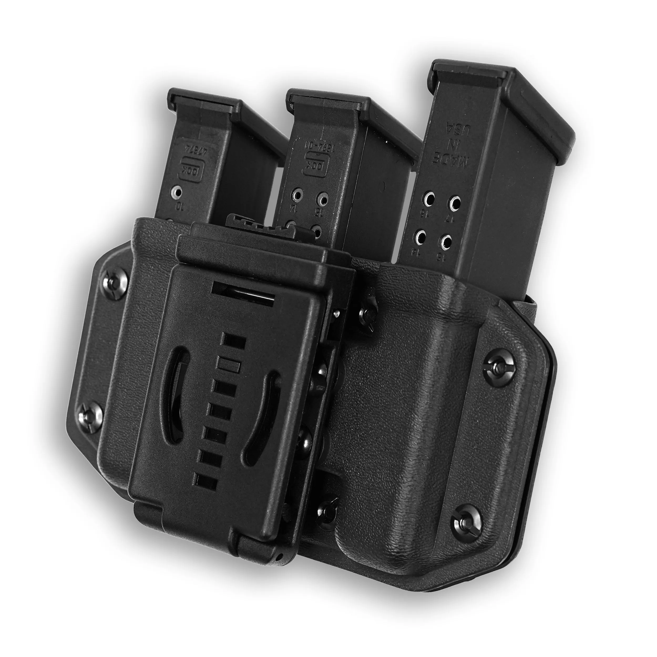 Triple Magazine Pouch / Holster with Duty Clip