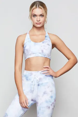 TRIPPY CROSSBACK BRA | CLOUD TIE DYE002