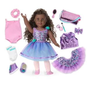 Truly Me™ #127 18-inch Doll & Practice-to-Performance Dance Set