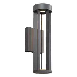 Turbo 18 In. LED Outdoor Wall Sconce 4000K Surge Protection Gray Finish