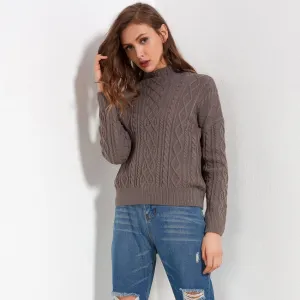 Turtleneck Thick Long Sleeve Casual Sweater