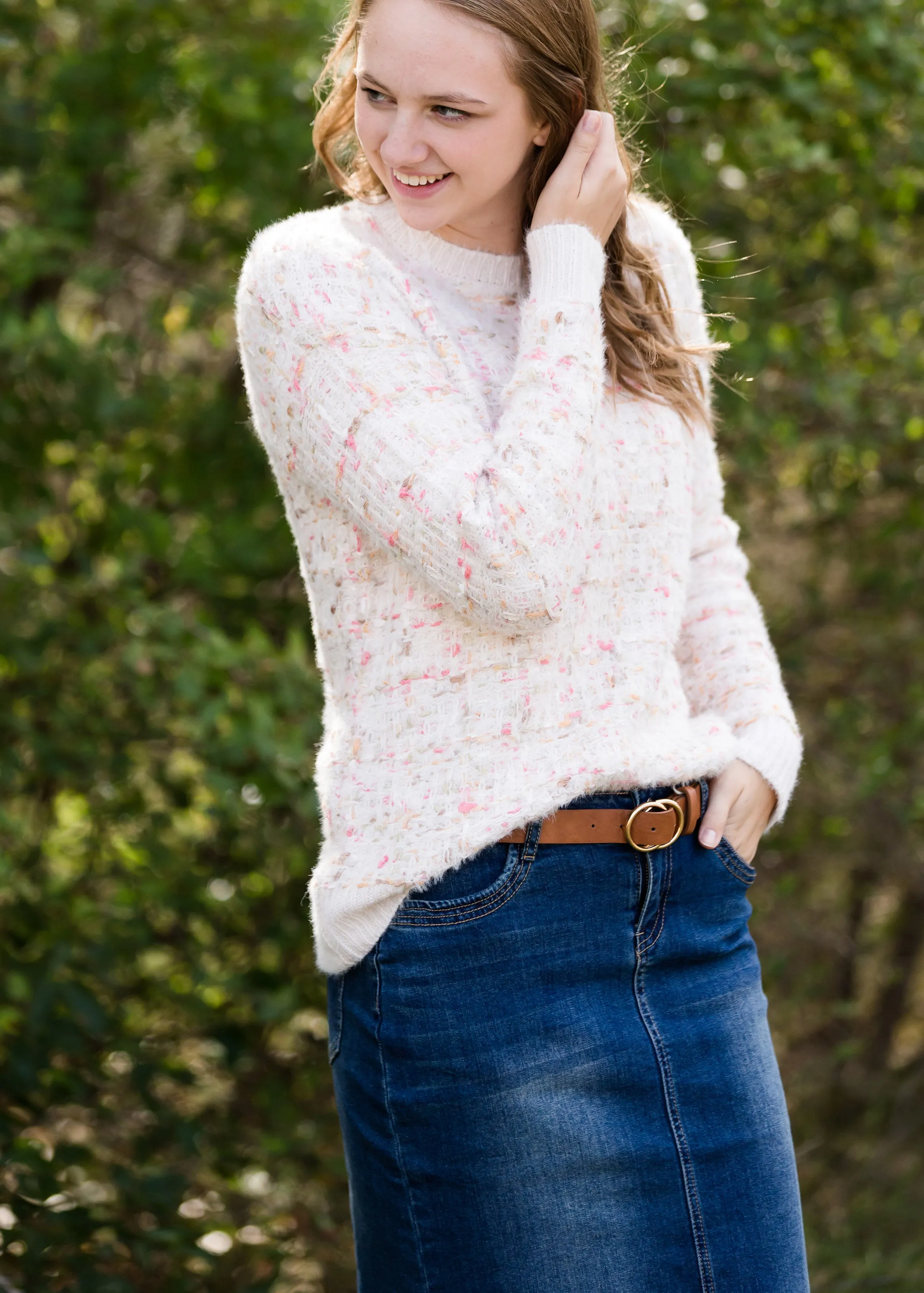 Tweed Textured Cozy Sweater - FINAL SALE