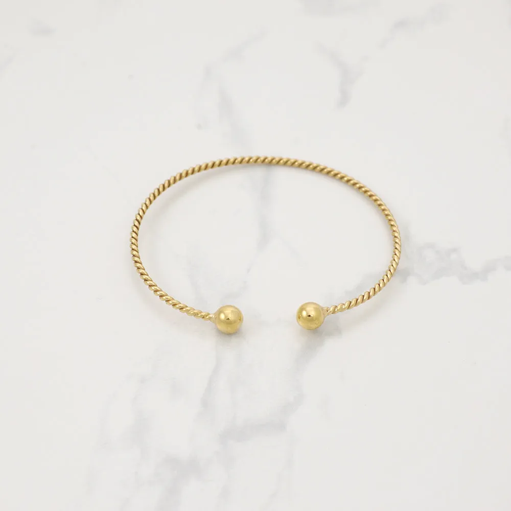 Twist ball Bracelet - Silver