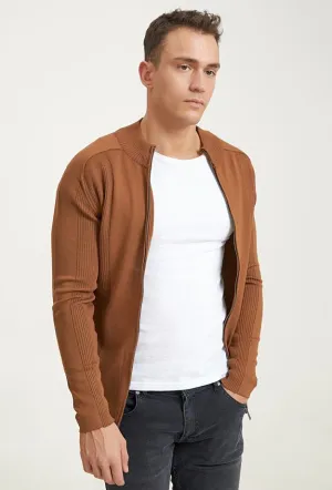 TWN Slim Fit Cinnamon Triko Cardigan