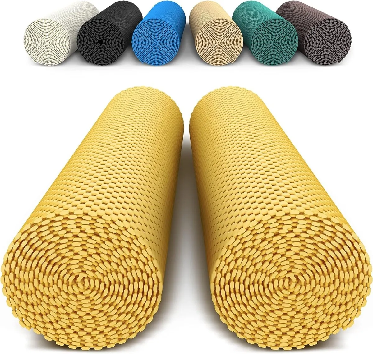 Two Rolls of Anti-Slip Grippers (190 x 30cm) - Ideal for Securing Rugs, Carpets, and Shelf Drawer Liners.