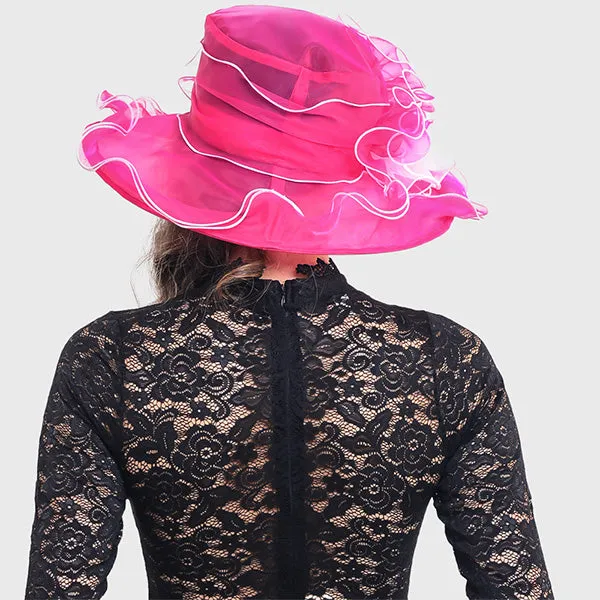 Two Tone Organza Kentucky Derby Church Tea Hats S021