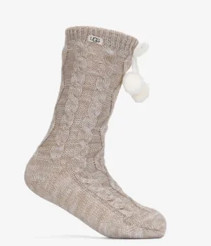 UGG Pom Pom Fleece Lined Crew Sock