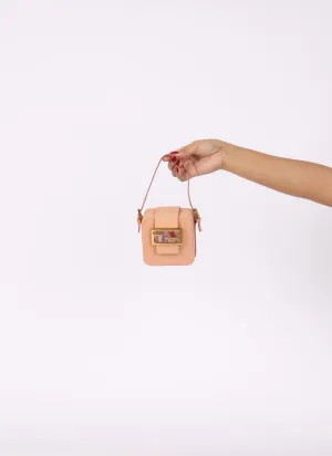 Ultra-Rare Fendi Leather Rose Quartz Miniaudiere